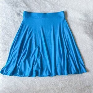 Women’s New York & Company Skater Skirt | Blue | Knee Length | Small | Stretch
